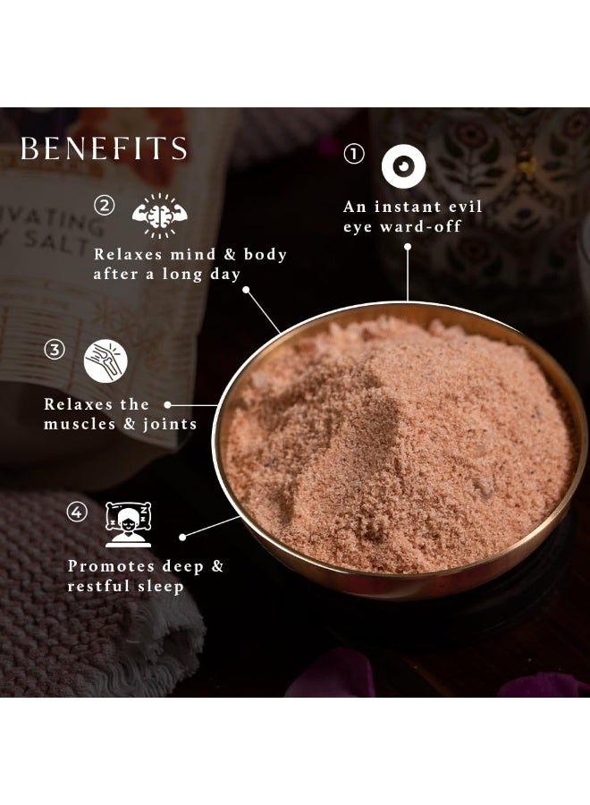 Old School Rituals Aura-Cleansing Night Bath Salt | Relaxes Body & Mind After a Tiring Day | Promotes Restful Sleep | Reduces Aches & Pains | 300 g | Cleanses Aura & Negative Energy | Himalayan Salt | Unique Essential Oils Blend | Fragrance that Induces Instant Relaxation - Image 3